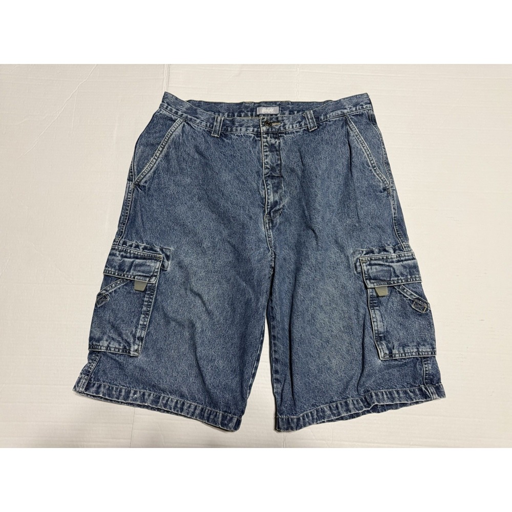 Vtg‎ Y2K Utility Cargo Denim Shorts Mens 36 Baggy Wide Leg Skate 90s Canada